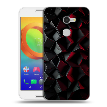 Силиконовый чехол на Alcatel A3 с принтом Абстракция