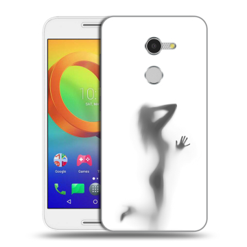 Силиконовый чехол на Alcatel A3 с принтом Силуэт