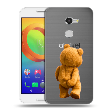 Силиконовый чехол на Alcatel A3 с принтом Медведь Силиконовый чехол на Alcatel A3 с принтом Медведь