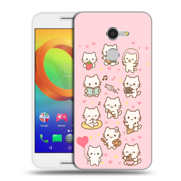 Силиконовый чехол на Alcatel A3 с принтом Hello Kitty Хелоу Кити