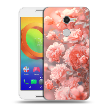 Силиконовый чехол на Alcatel A3 с принтом Розы цветы Силиконовый чехол на Alcatel A3 с принтом Розы цветы