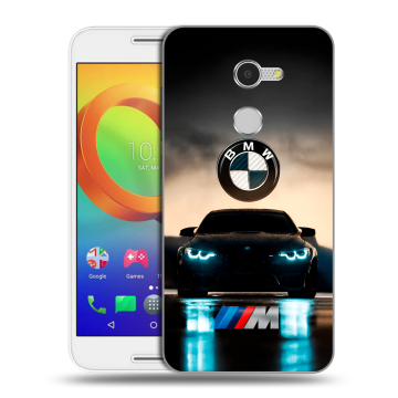 Силиконовый чехол на Alcatel A3 с принтом БМВ BMW Силиконовый чехол на Alcatel A3 с принтом БМВ BMW