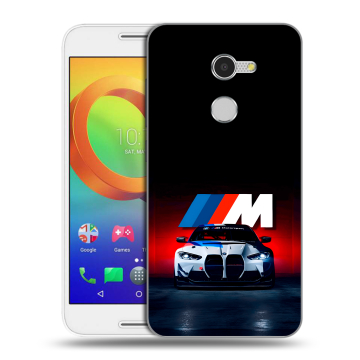 Силиконовый чехол на Alcatel A3 с принтом БМВ BMW Силиконовый чехол на Alcatel A3 с принтом БМВ BMW