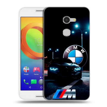 Силиконовый чехол на Alcatel A3 с принтом БМВ BMW Силиконовый чехол на Alcatel A3 с принтом БМВ BMW