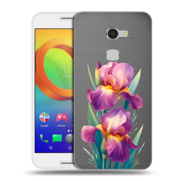 Силиконовый чехол на Alcatel A3 с принтом Цветы орхидеи