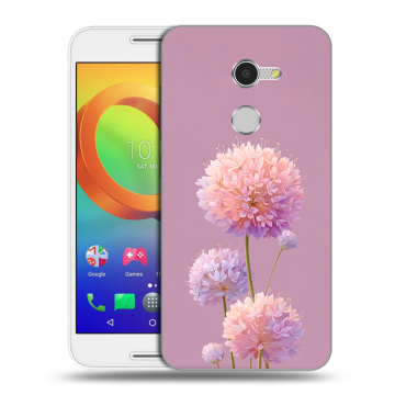 Силиконовый чехол на Alcatel A3 с принтом Цветы
