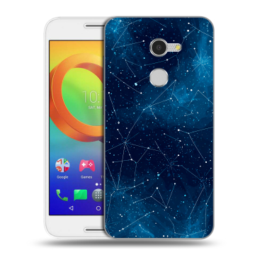 Силиконовый чехол на Alcatel A3 с принтом Космос звезды