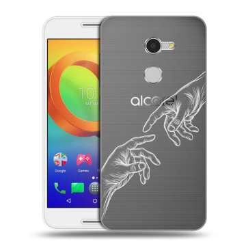 Силиконовый чехол на Alcatel A3 с принтом Сотворение мира