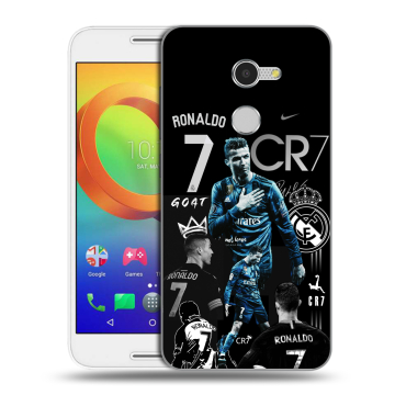 Силиконовый чехол на Alcatel A3 с принтом Реал Роналдо