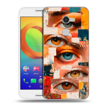 Силиконовый чехол на Alcatel A3 с принтом Модный принт