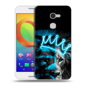 Силиконовый чехол на Alcatel A3 с принтом Король лев