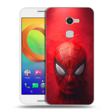 Силиконовый чехол на Alcatel A3 с принтом Spiderman Человек паук