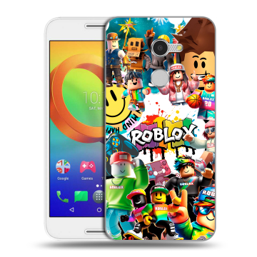 Силиконовый чехол на Alcatel A3 с принтом Roblox Роблокс Силиконовый чехол на Alcatel A3 с принтом Roblox Роблокс