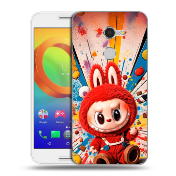 Силиконовый чехол на Alcatel A3 с принтом Labubu Лабубу Силиконовый чехол на Alcatel A3 с принтом Labubu Лабубу