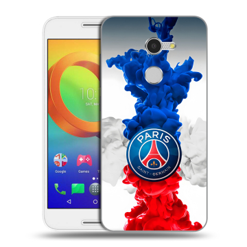 Силиконовый чехол на Alcatel A3 с принтом PSG ПСЖ