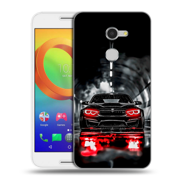 Силиконовый чехол на Alcatel A3 с принтом BMW БМВ Силиконовый чехол на Alcatel A3 с принтом BMW БМВ