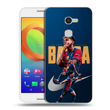 Силиконовый чехол на Alcatel A3 с принтом Барселона Barca Yamal Силиконовый чехол на Alcatel A3 с принтом Барселона Barca Yamal