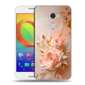 Силиконовый чехол на Alcatel A3 с принтом женский