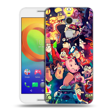 Силиконовый чехол на Alcatel A3 с принтом Gravity Falls Гравити Фолз