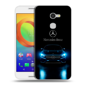 Силиконовый чехол на Alcatel A3 с принтом Mercedes Мерседес