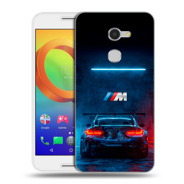 Силиконовый чехол на Alcatel A3 с принтом BMW БМВ Силиконовый чехол на Alcatel A3 с принтом BMW БМВ