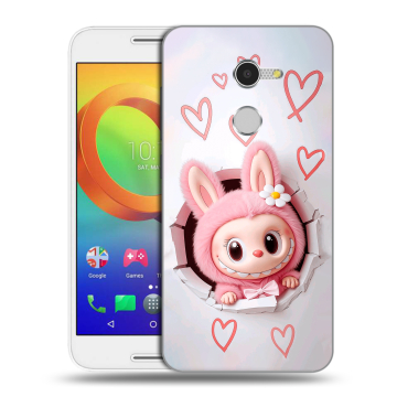 Силиконовый чехол на Alcatel A3 с принтом Labubu Лабубу