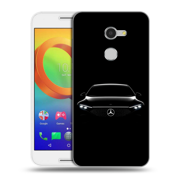 Силиконовый чехол на Alcatel A3 с принтом Mercedes Мерседес