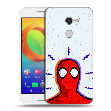 Силиконовый чехол на Alcatel A3 с принтом Spiderman Человек паук