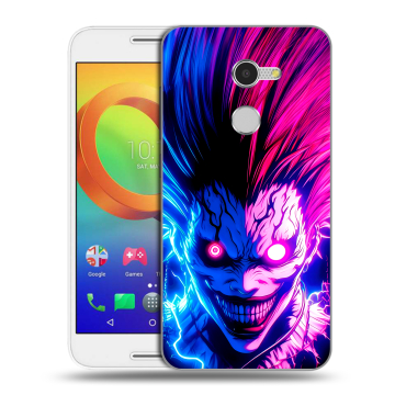 Силиконовый чехол на Alcatel A3 с принтом Death note Тетрадь смерти
