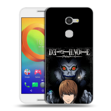 Силиконовый чехол на Alcatel A3 с принтом Death note Тетрадь смерти