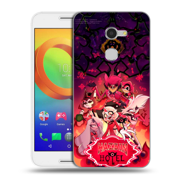 Силиконовый чехол на Alcatel A3 с принтом Hazbin Hotel Отель Хазбин Силиконовый чехол на Alcatel A3 с принтом Hazbin Hotel Отель Хазбин