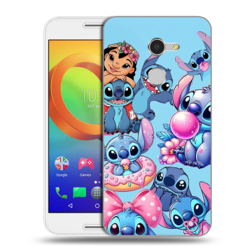 Силиконовый чехол на Alcatel A3 с принтом Лило и Стич