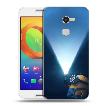 Силиконовый чехол на Alcatel A3 с принтом Миньоны Силиконовый чехол на Alcatel A3 с принтом Миньоны