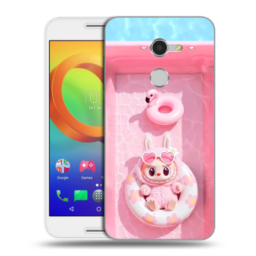 Силиконовый чехол на Alcatel A3 с принтом Labubu Лабубу Силиконовый чехол на Alcatel A3 с принтом Labubu Лабубу