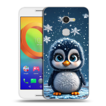 Силиконовый чехол на Alcatel A3 с принтом Новый год