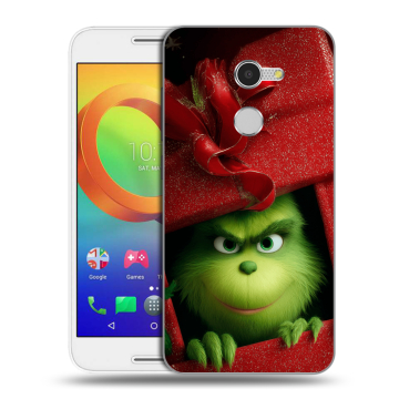 Силиконовый чехол на Alcatel A3 с принтом Новый год