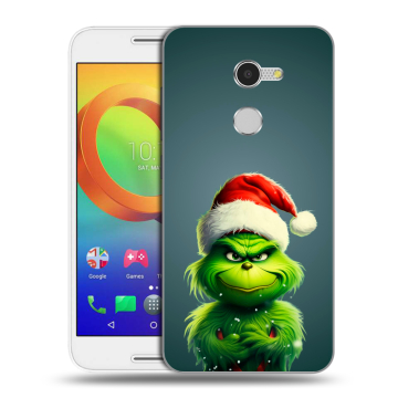 Силиконовый чехол на Alcatel A3 с принтом Новый год