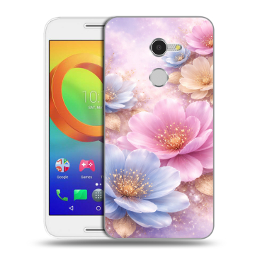 Силиконовый чехол на Alcatel A3 с принтом женский Силиконовый чехол на Alcatel A3 с принтом женский