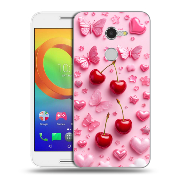 Силиконовый чехол на Alcatel A3 с принтом для девочек Силиконовый чехол на Alcatel A3 с принтом для девочек