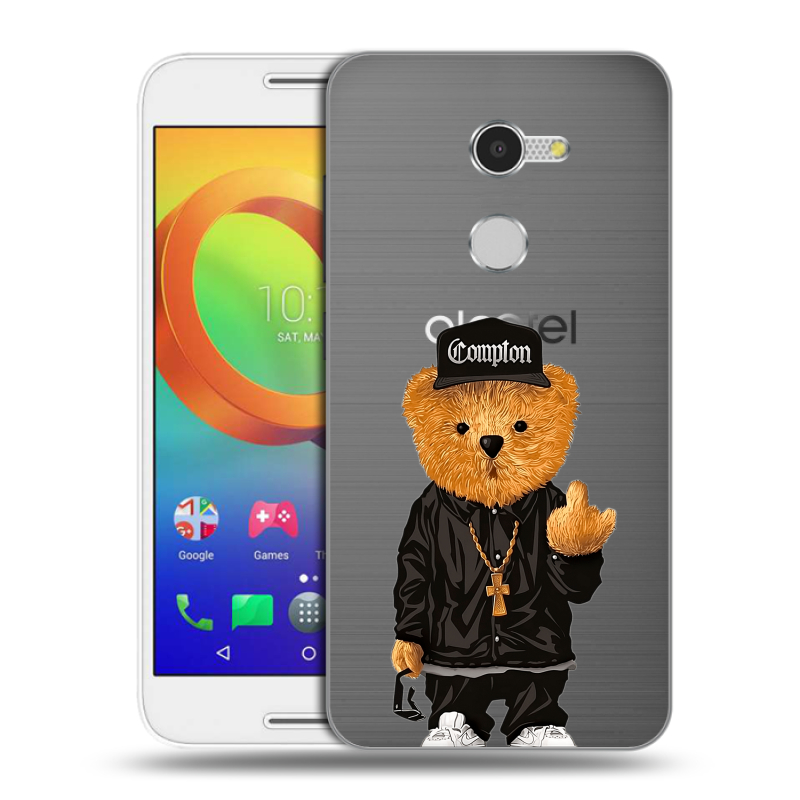 Силиконовый чехол на Alcatel A3 с принтом Плюшевый медведь Силиконовый чехол на Alcatel A3 с принтом Плюшевый медведь