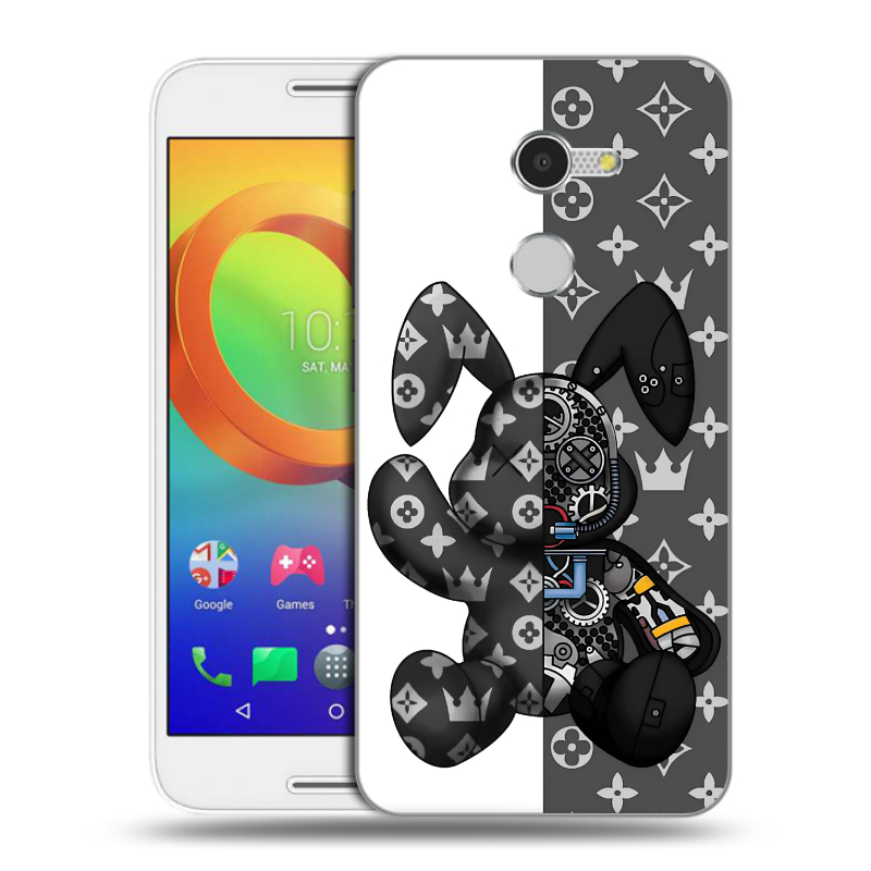 Силиконовый чехол на Alcatel A3 с принтом Луи робот Силиконовый чехол на Alcatel A3 с принтом Луи робот