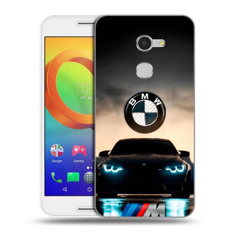 Силиконовый чехол на Alcatel A3 с принтом БМВ BMW Силиконовый чехол на Alcatel A3 с принтом БМВ BMW