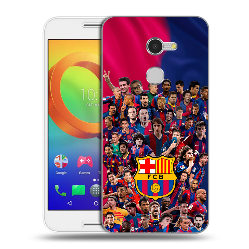 Силиконовый чехол на Alcatel A3 с принтом Барселона Barcelona Силиконовый чехол на Alcatel A3 с принтом Барселона Barcelona