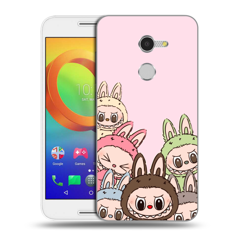 Силиконовый чехол на Alcatel A3 с принтом Лабубу Силиконовый чехол на Alcatel A3 с принтом Лабубу