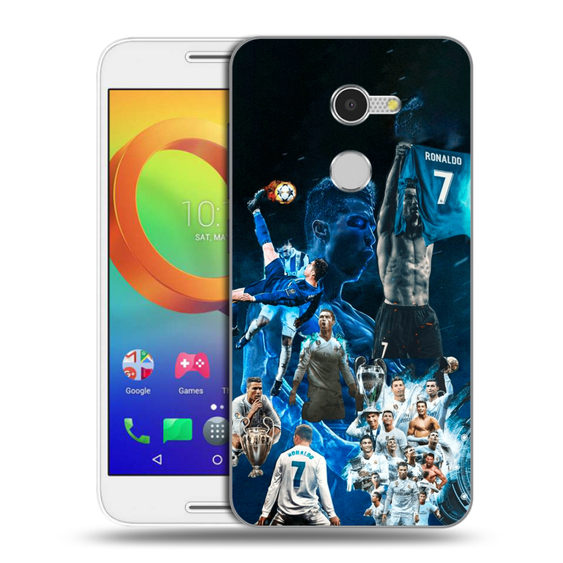 Силиконовый чехол на Alcatel A3 с принтом Реал Роналдо Силиконовый чехол на Alcatel A3 с принтом Реал Роналдо