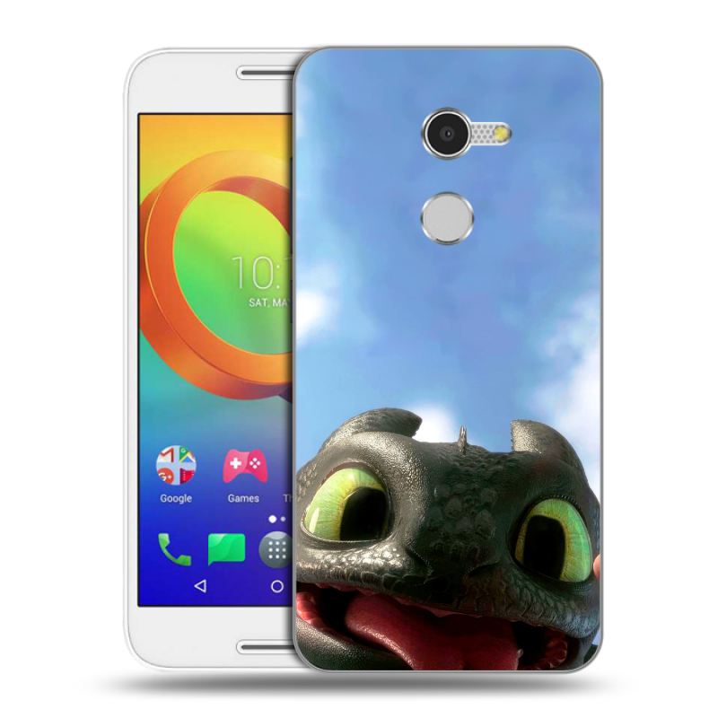 Силиконовый чехол на Alcatel A3 с принтом Как приручить дракона Силиконовый чехол на Alcatel A3 с принтом Как приручить дракона