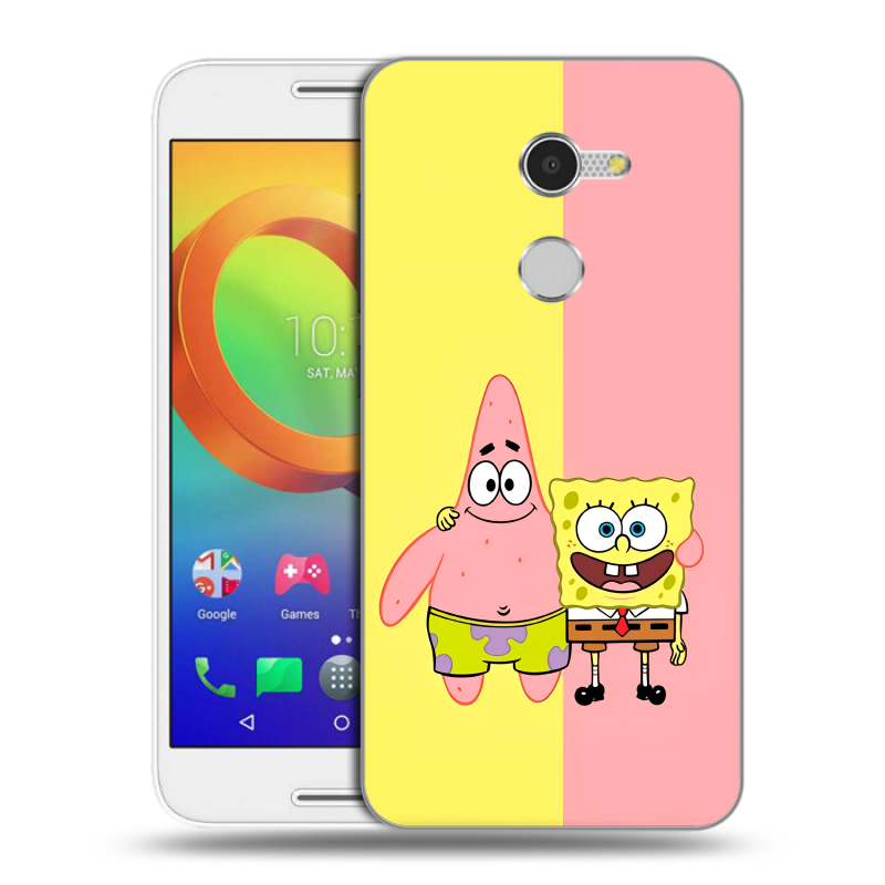 Силиконовый чехол на Alcatel A3 с принтом Спанч боб Спанчбоб Силиконовый чехол на Alcatel A3 с принтом Спанч боб Спанчбоб