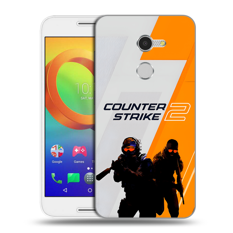 Силиконовый чехол на Alcatel A3 с принтом Counter Strike Силиконовый чехол на Alcatel A3 с принтом Counter Strike