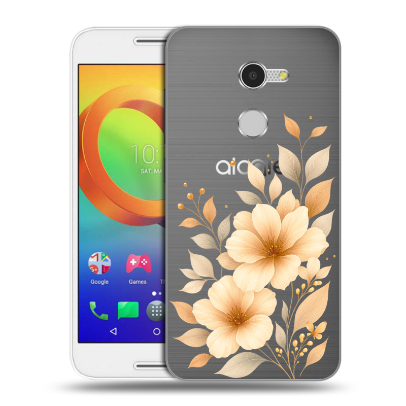 Силиконовый чехол на Alcatel A3 с принтом для девушки Силиконовый чехол на Alcatel A3 с принтом для девушки
