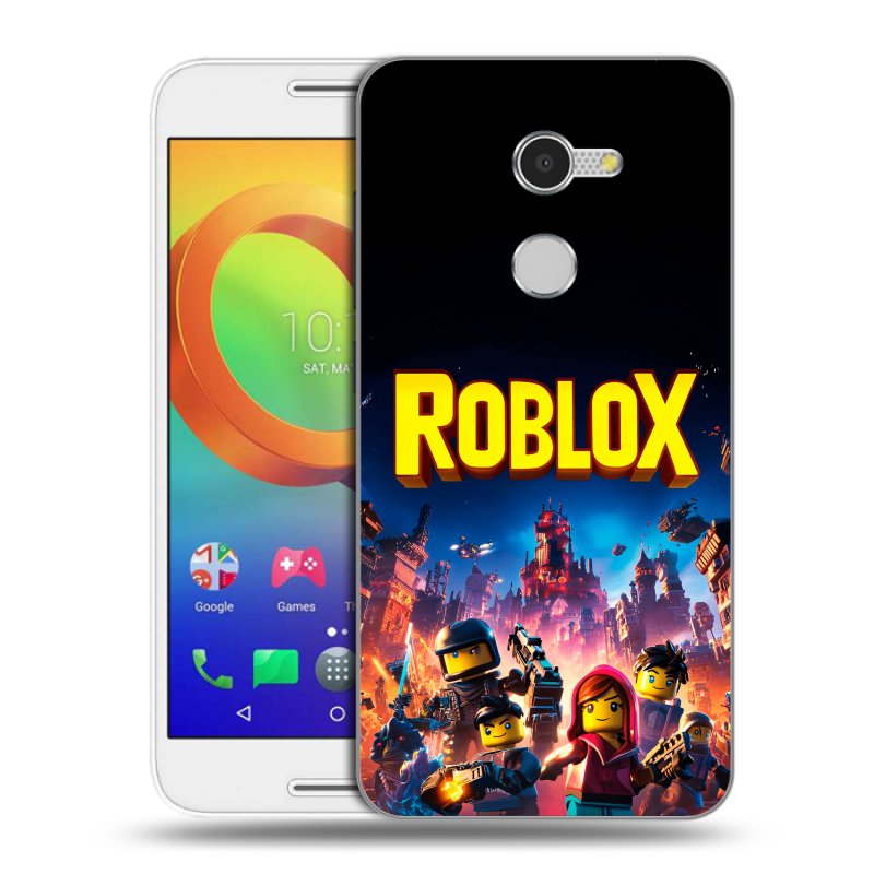 Силиконовый чехол на Alcatel A3 с принтом Roblox Роблокс Силиконовый чехол на Alcatel A3 с принтом Roblox Роблокс